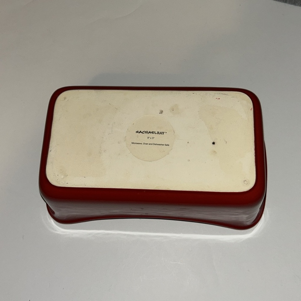 Red Ceramic loaf pan - Picture 2 of 3